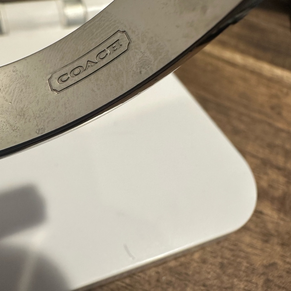 Coach Bangle Bracelet Enamel Stackable Signature … - image 5